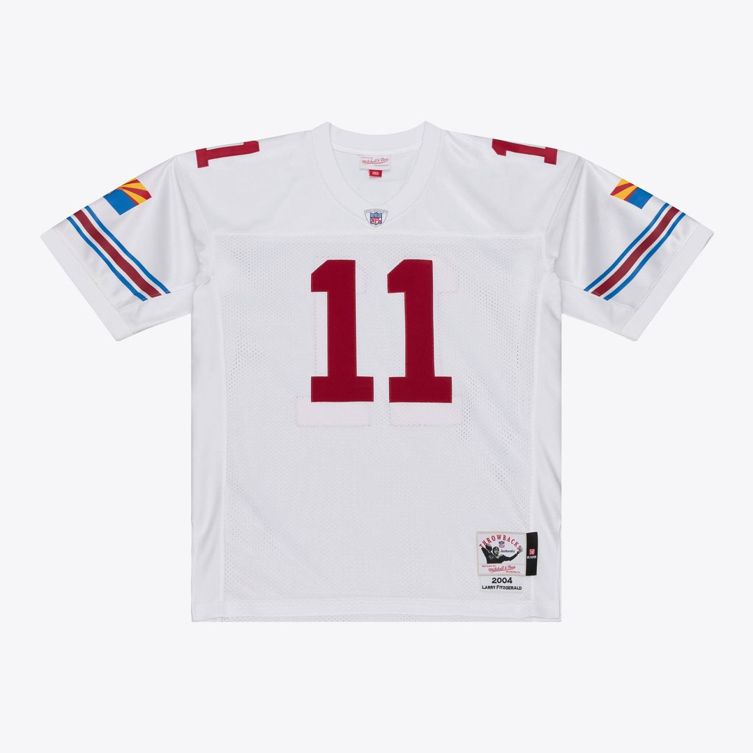 Arizona Cardinals Larry Fitzgerald Mitchell & Ness White 2004 Authentic Throwback Jersey - product image 2