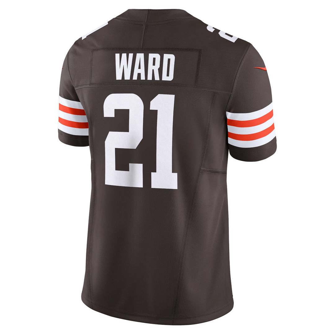 Cleveland Browns Denzel Ward Nike Brown Vapor F.U.S.E. Limited Jersey - product image 3