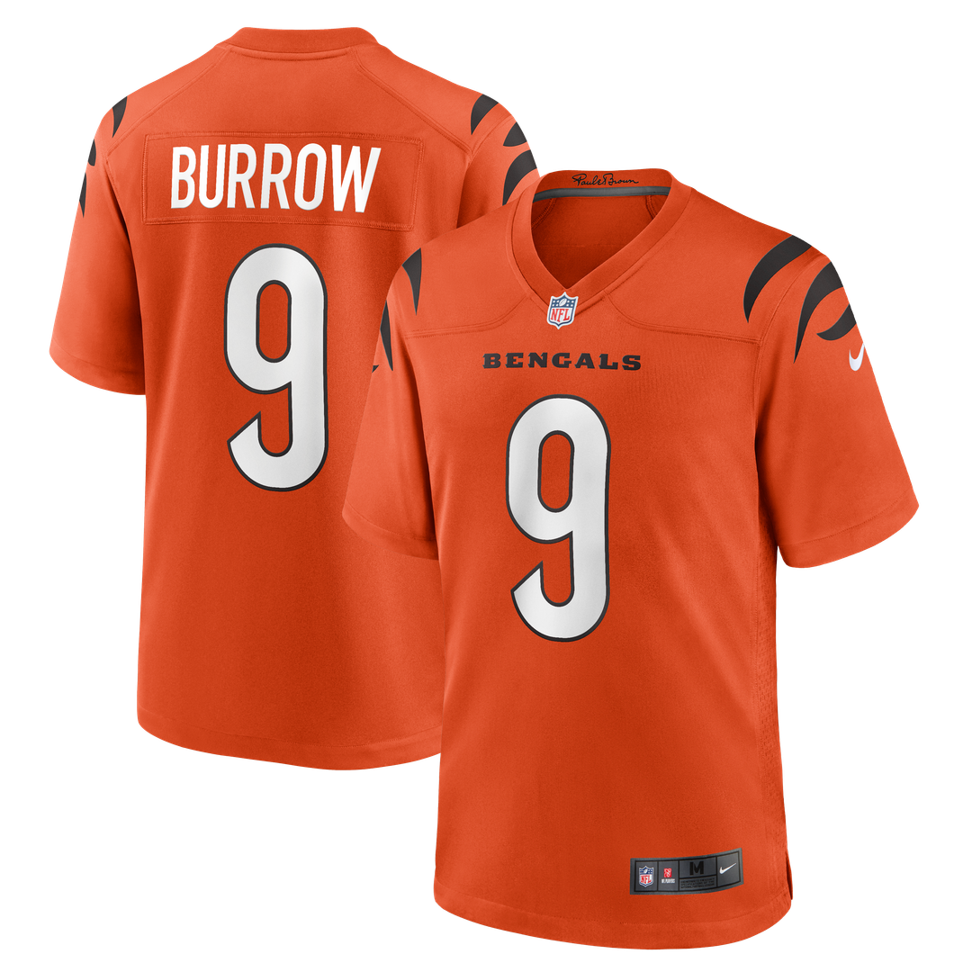 Cincinnati Bengals Joe Burrow Nike Orange Alternate Game Jersey - product image 1