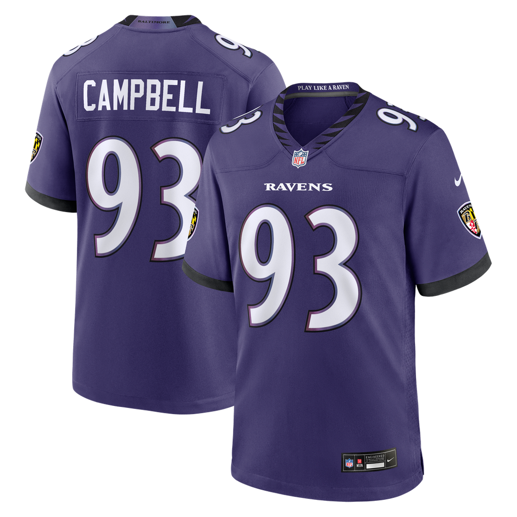 Baltimore Ravens Calais Campbell Nike Purple Team Game Jersey - product image 1