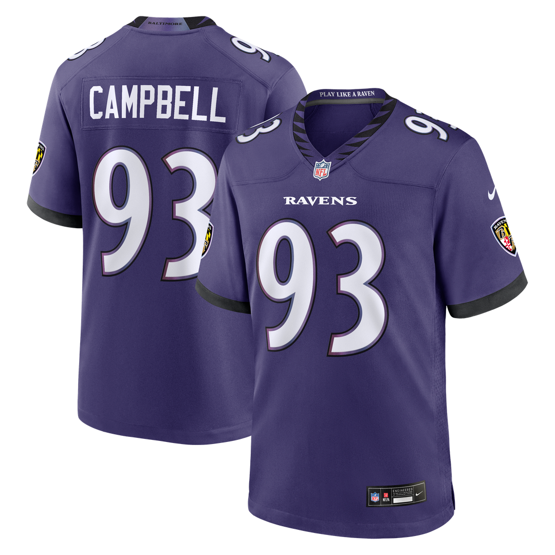 Baltimore Ravens Calais Campbell Nike Purple Team Game Jersey - product image 1