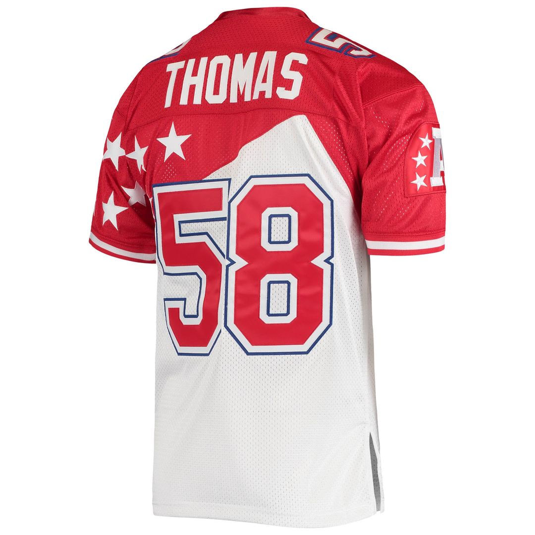 AFC Derrick Thomas Mitchell & Ness White/Red 1995 Pro Bowl Authentic Jersey - product image 3