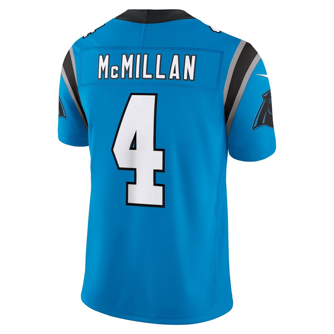 Carolina Panthers Tetairoa McMillan Nike Blue Alternate Vapor F.U.S.E. Stitched Limited Jersey - product image 3