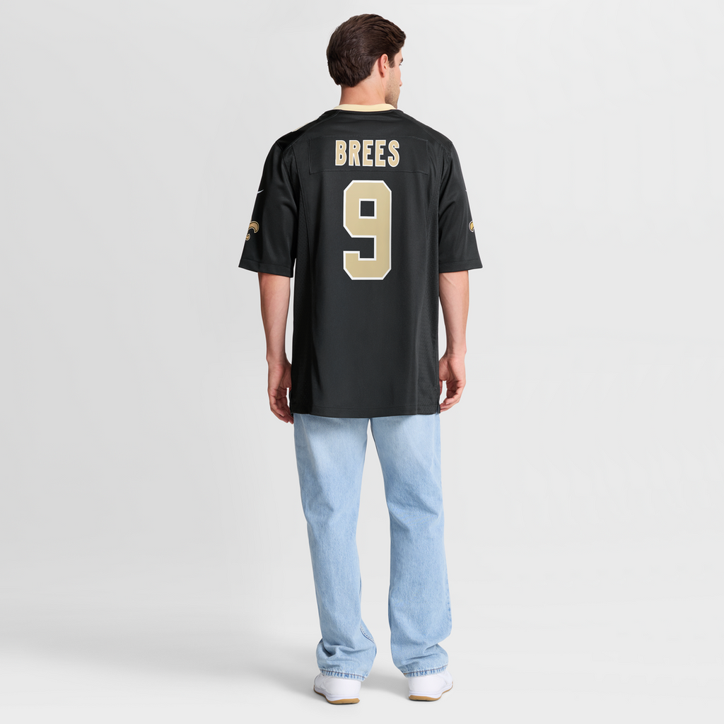 New Orleans Saints Drew Brees Nike Black Team Game Jersey - product image 5
