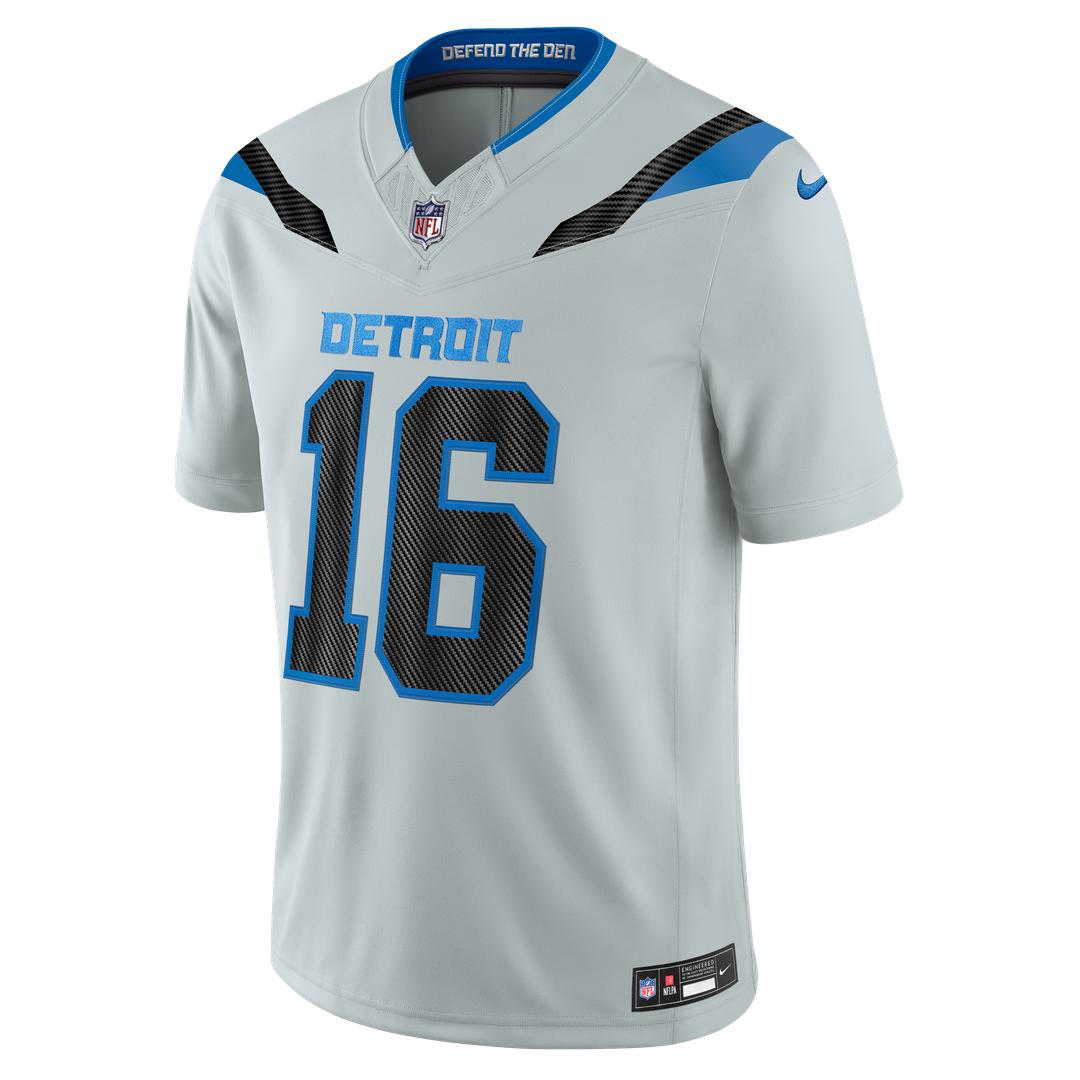 Detroit Lions Jared Goff Nike Silver 2026 Rivalries Collection Stitched Limited Jersey - product image 2
