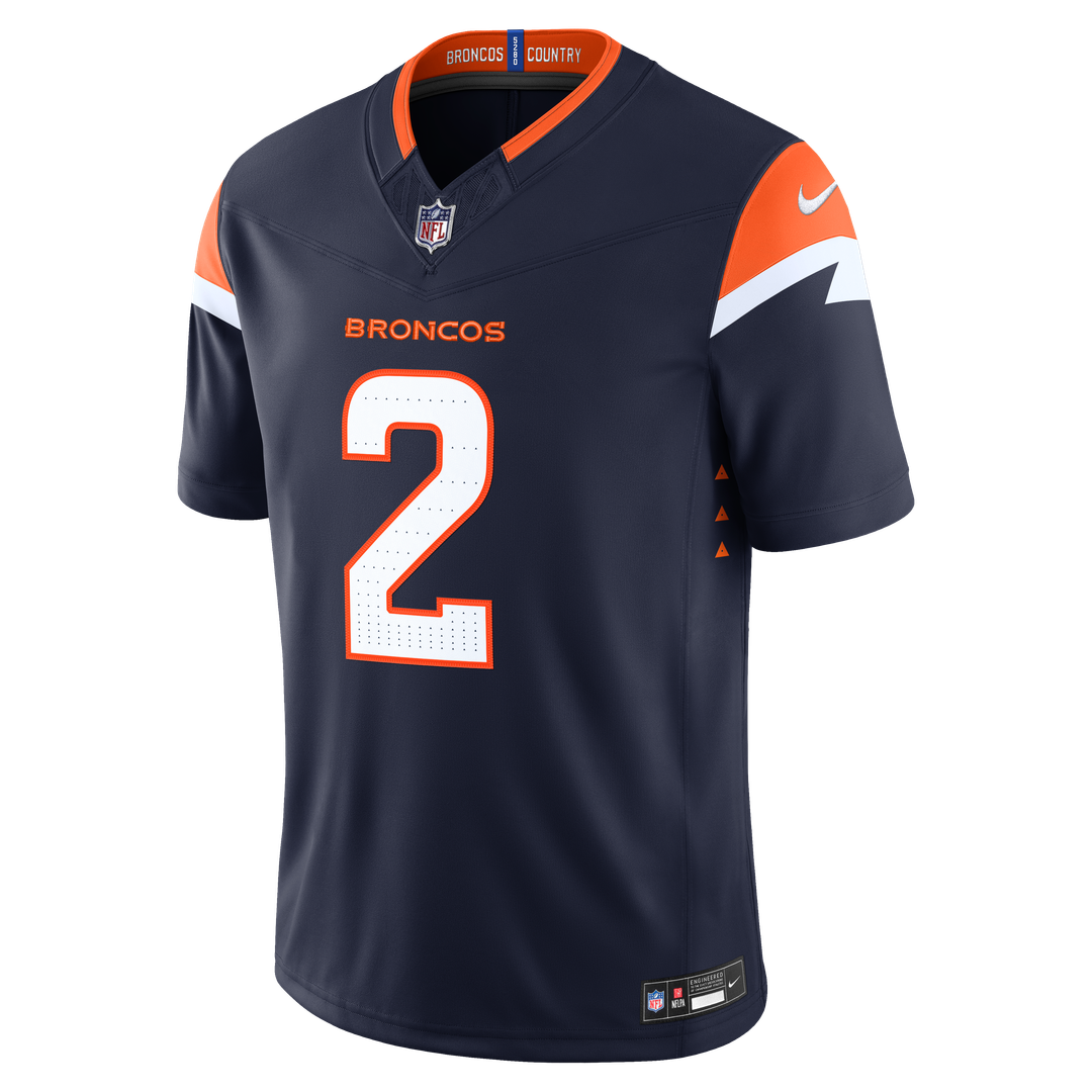 Denver Broncos Pat Surtain II Nike Navy Alternate Vapor F.U.S.E. Stitched Limited Jersey - product image 5