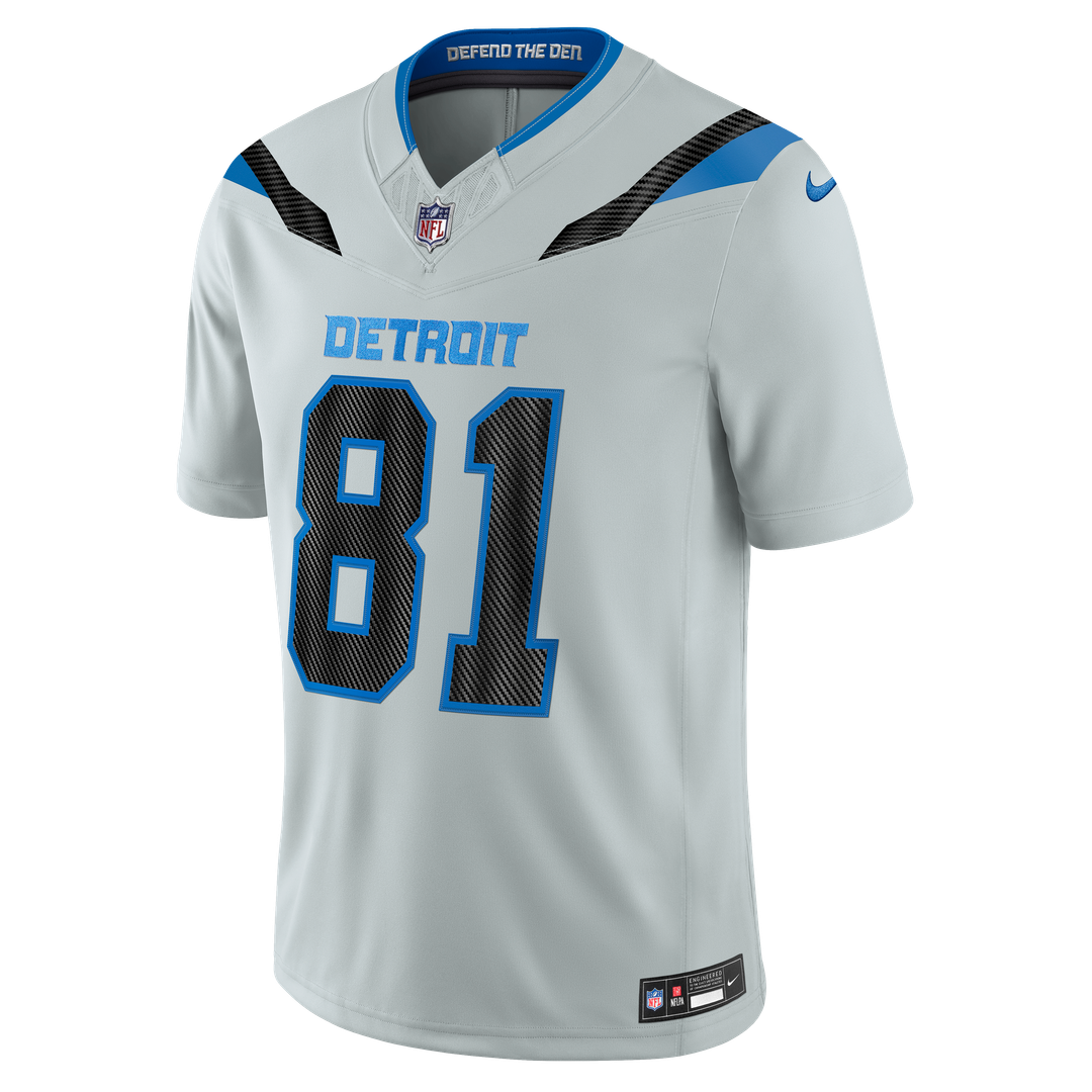 Detroit Lions Calvin Johnson Nike Silver 2026 Rivalries Collection Stitched Limited Jersey - product image 2