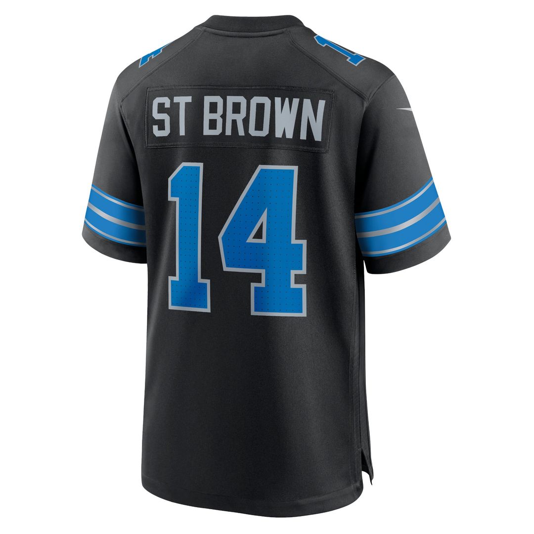 Detroit Lions Amon-Ra St. Brown Nike Black 2nd Alternate Game Jersey - product image 3