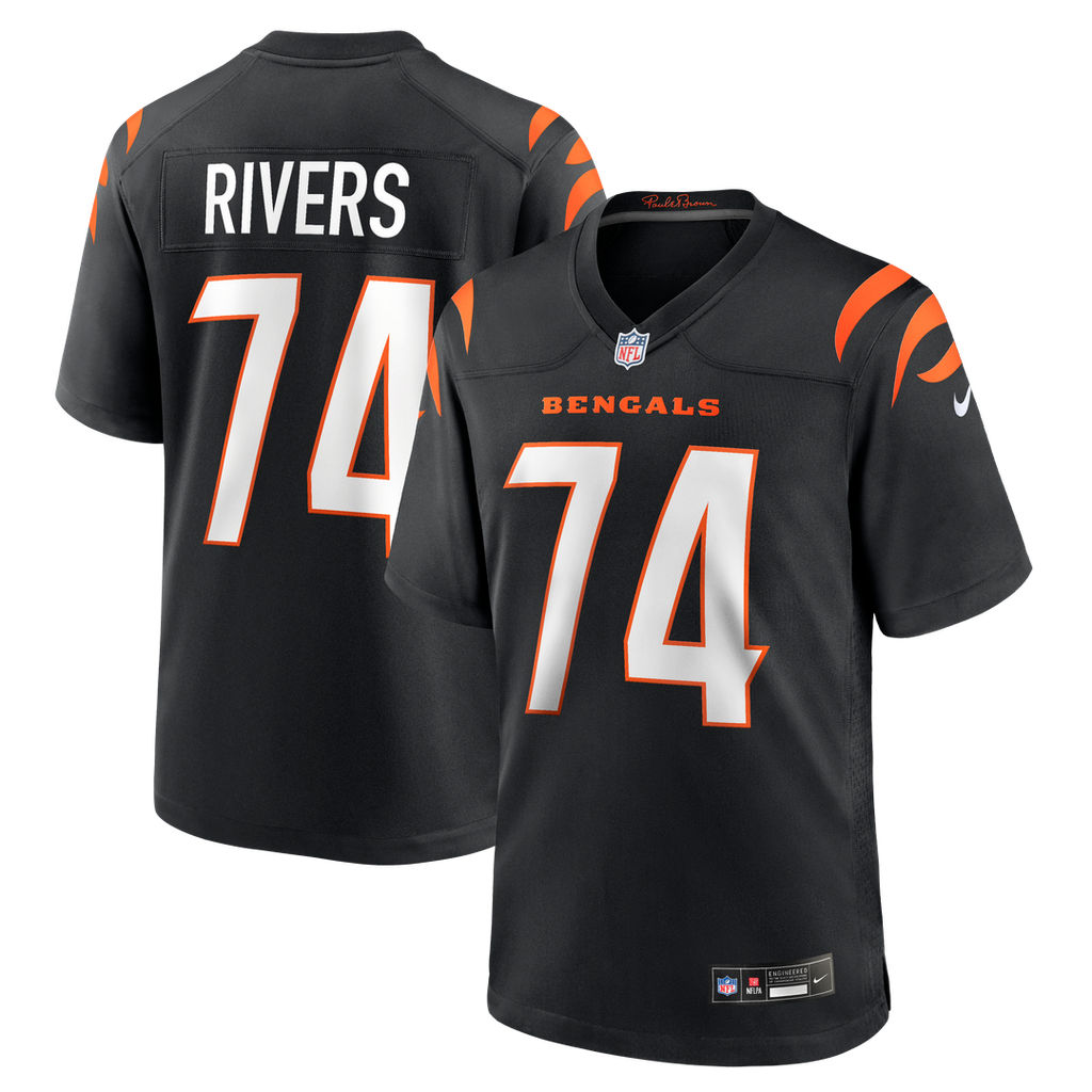 Cincinnati Bengals Jalen Rivers Nike Black Team Game Jersey - product image 1