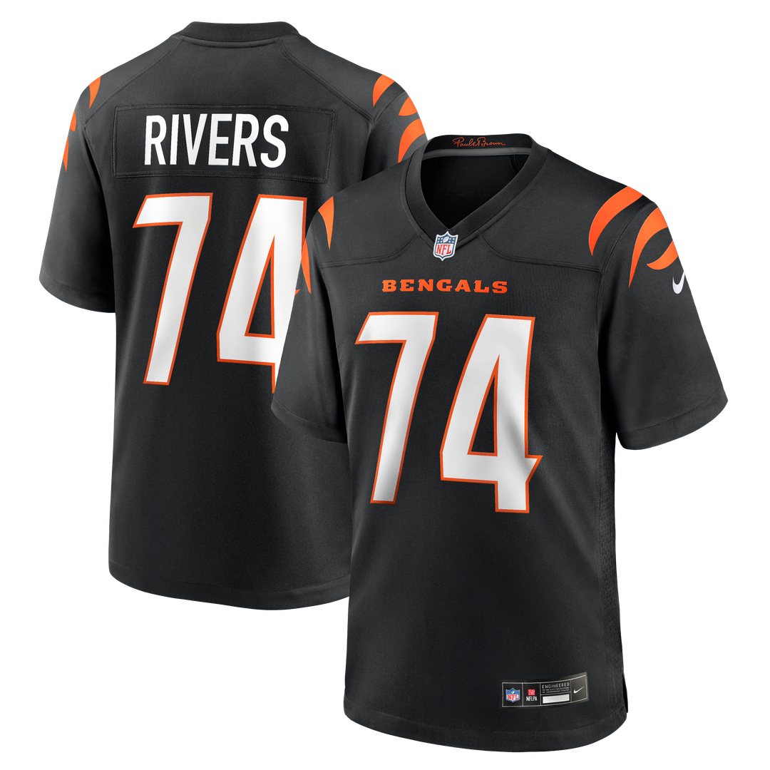 Cincinnati Bengals Jalen Rivers Nike Black Team Game Jersey - product image 1