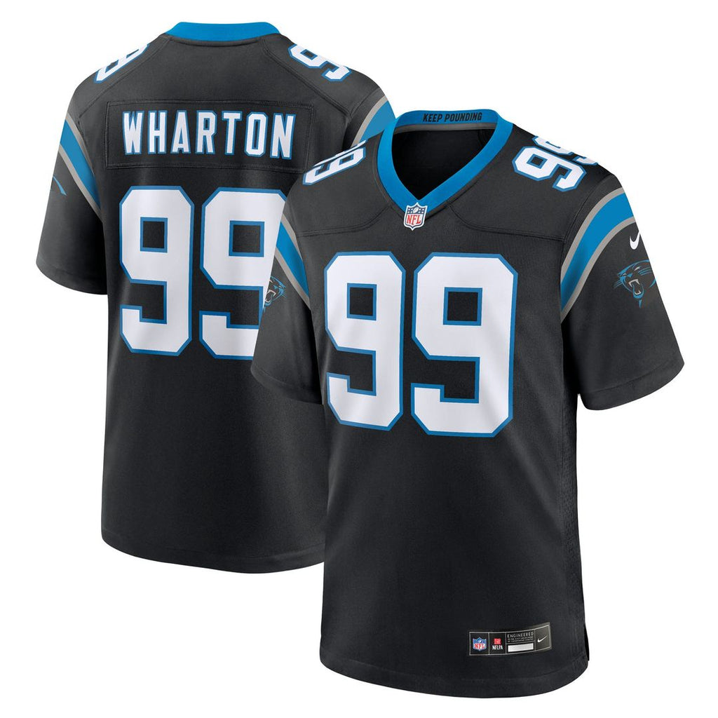 Carolina Panthers Tershawn Wharton Nike Black Team Game Jersey - product image 1