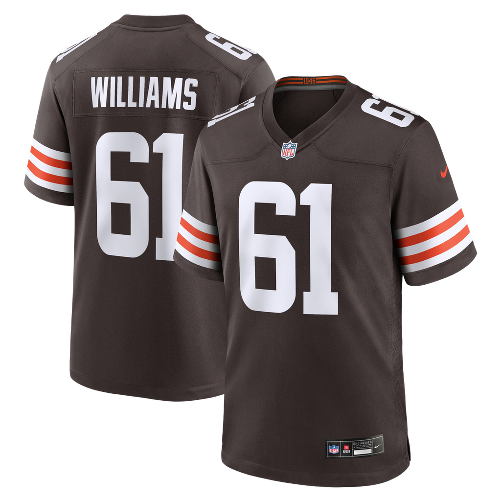 Cleveland Browns Chris Williams Nike Brown Team Game Jersey - product image 1
