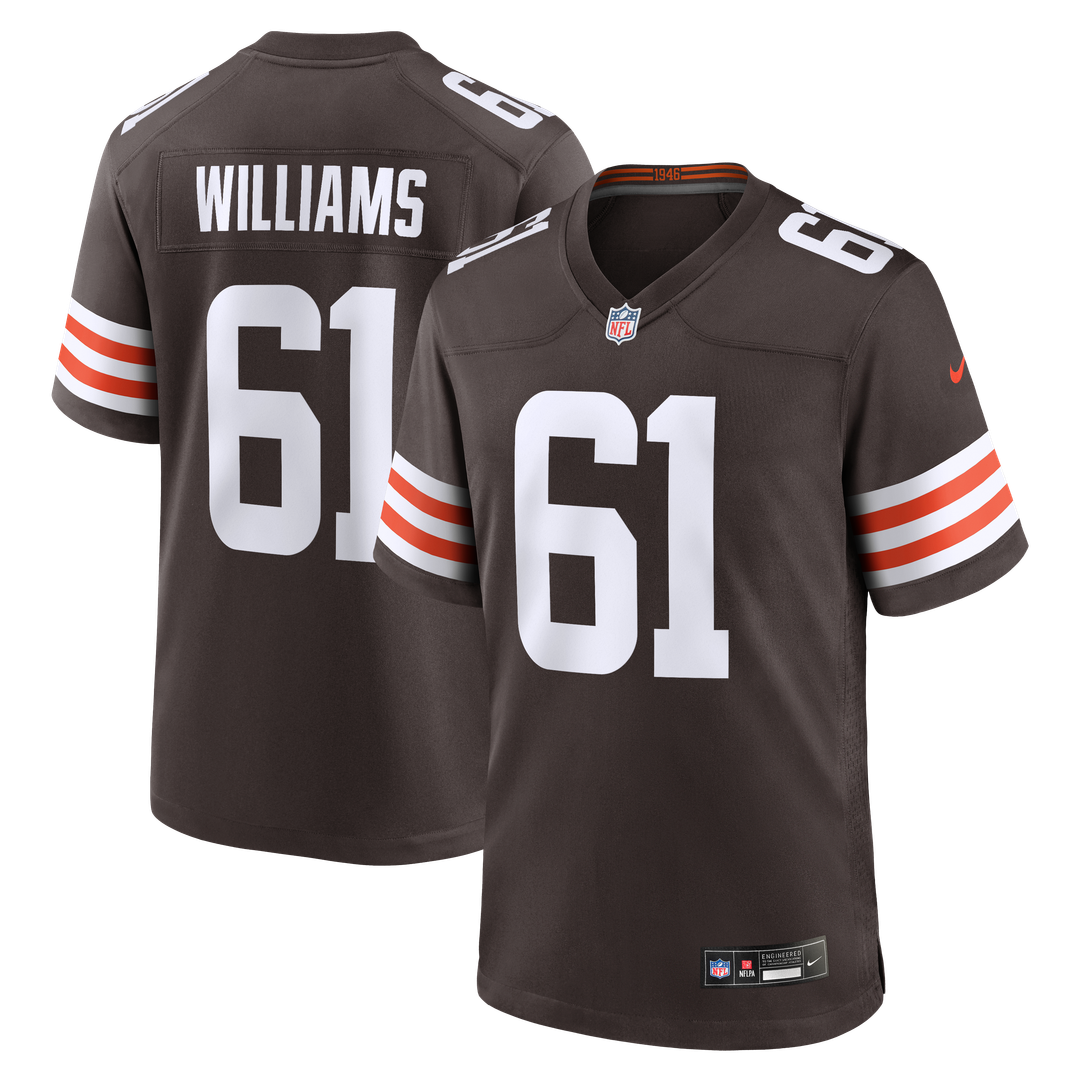 Cleveland Browns Chris Williams Nike Brown Team Game Jersey - product image 1