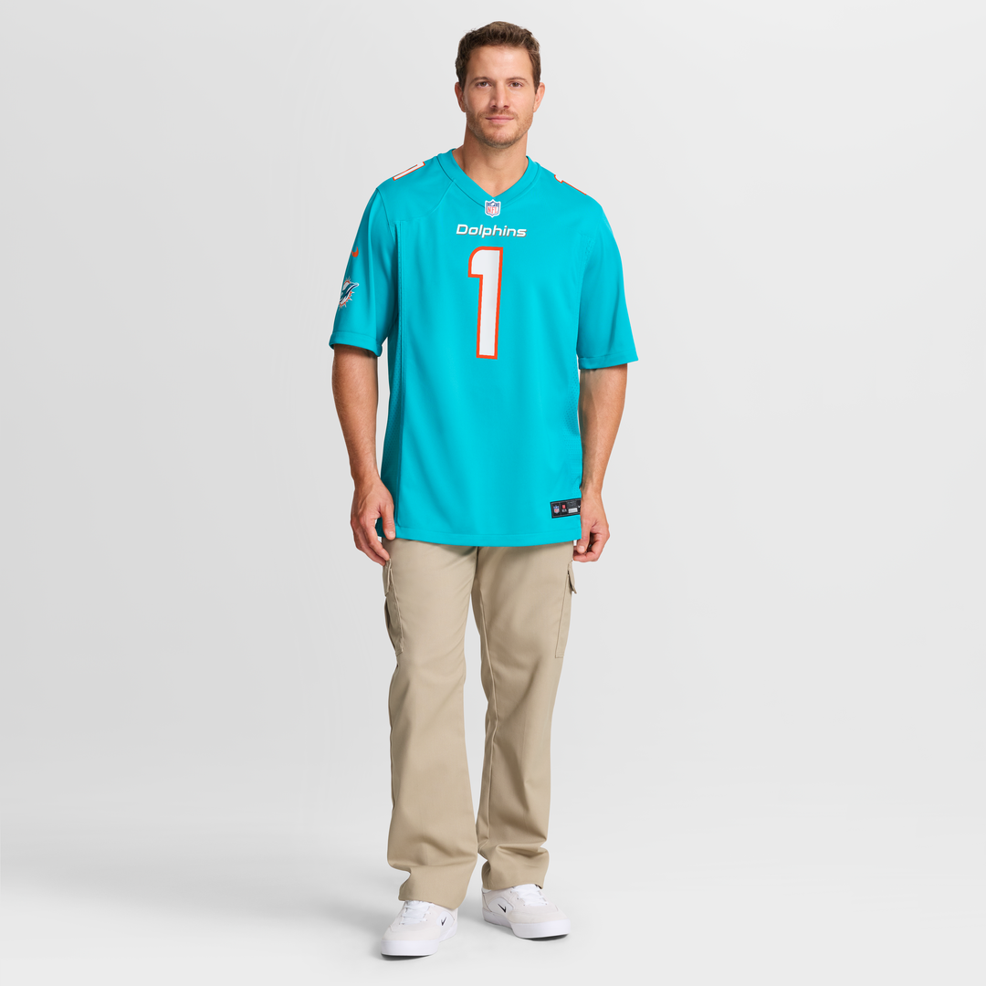 Miami Dolphins Chris Johnson Nike Aqua Team Game Jersey - product image 4