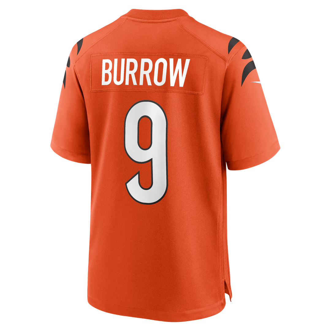 Cincinnati Bengals Joe Burrow Nike Orange Alternate Game Jersey - product image 8