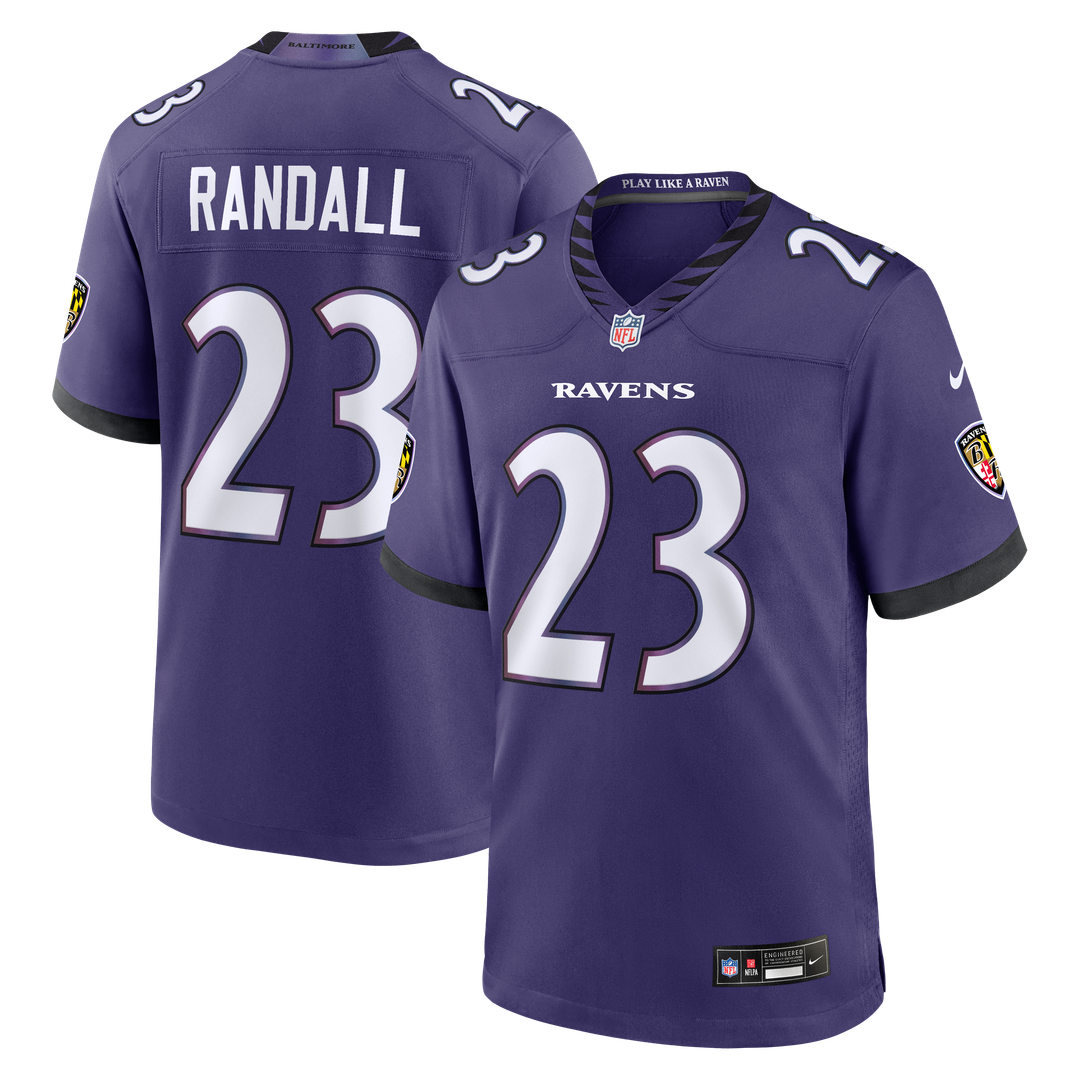 Baltimore Ravens Adam Randall Nike Purple Team Game Jersey - product image 1