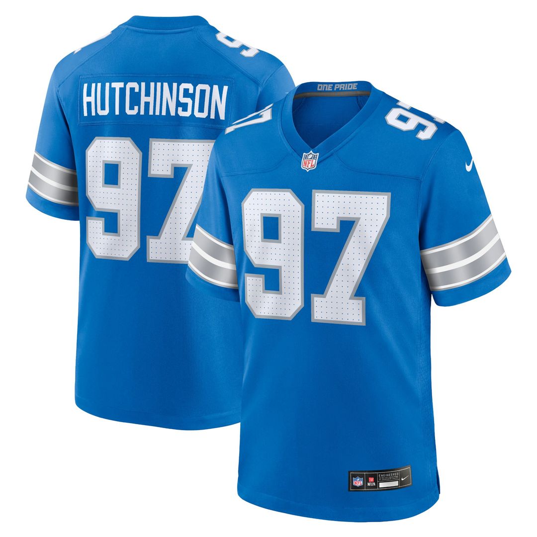 Detroit Lions Aidan Hutchinson Nike Black 2nd Alternate Game Jersey - product image 13