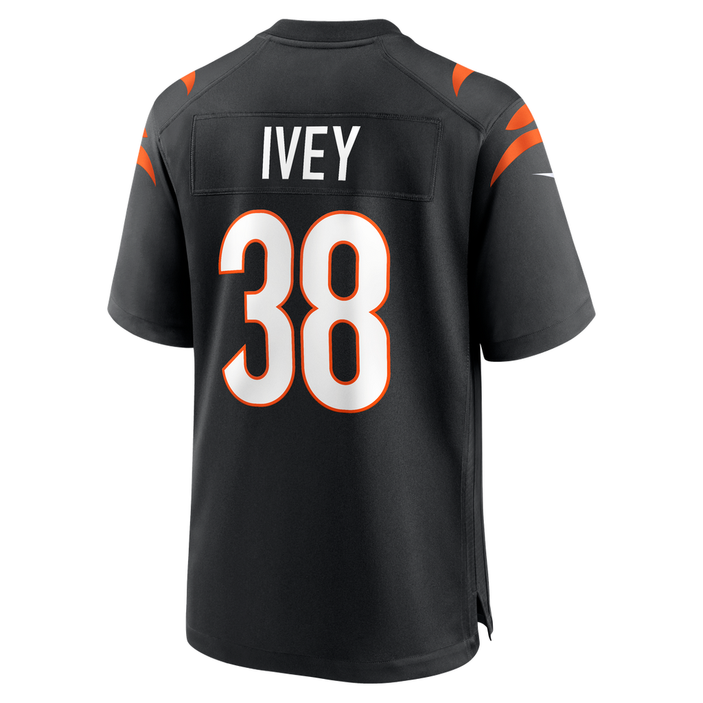 Cincinnati Bengals DJ Ivey Nike Black Team Game Jersey - product image 3