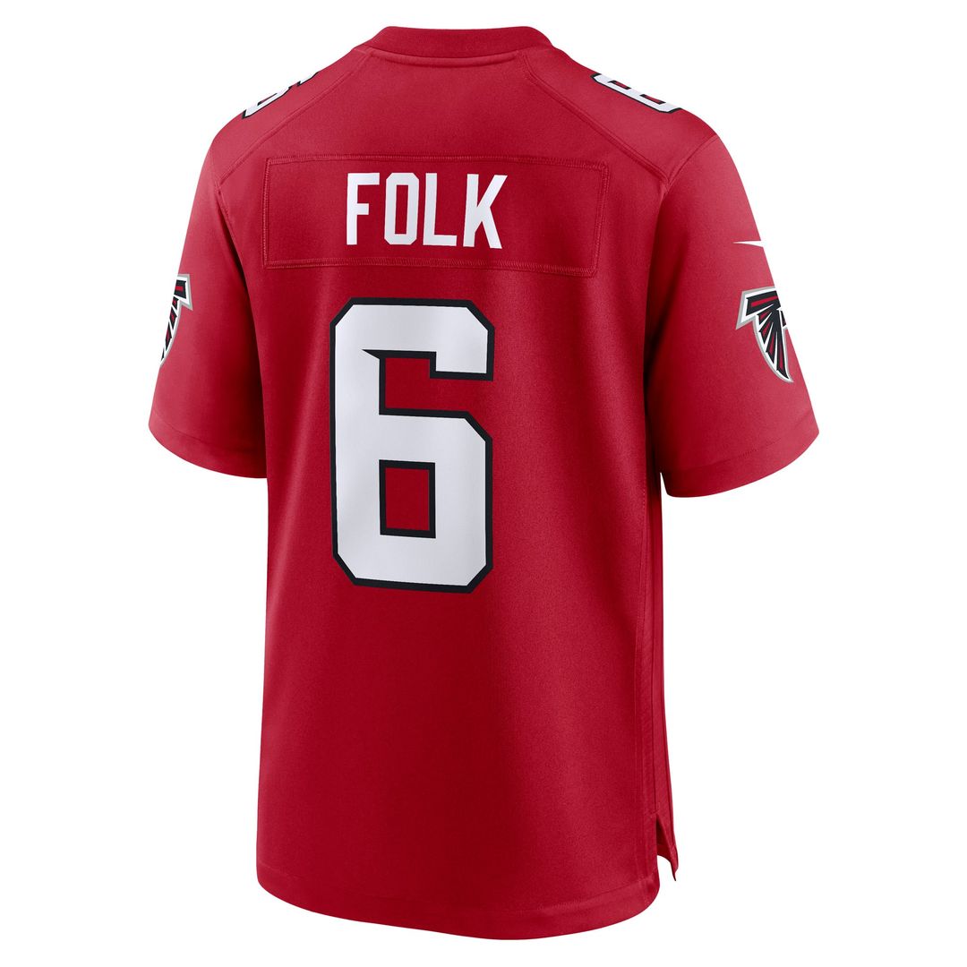 Atlanta Falcons Nick Folk Nike Red Team Game Jersey - product image 3