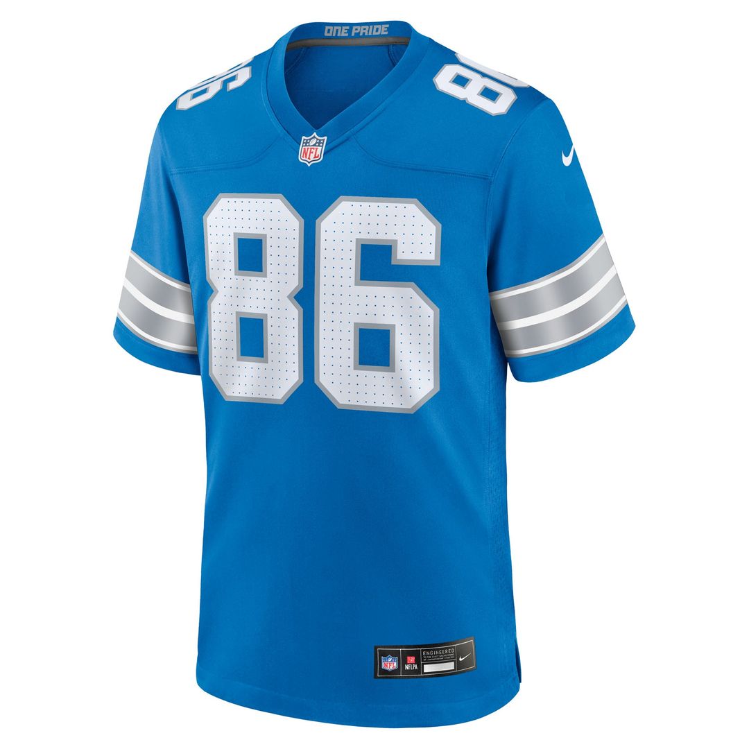 Detroit Lions Anthony Firkser Nike Blue Team Game Jersey - product image 2