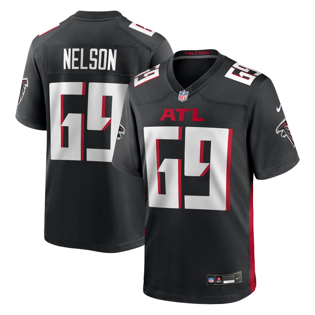 Atlanta Falcons Jack Nelson Nike Black Team Game Jersey - product image 1
