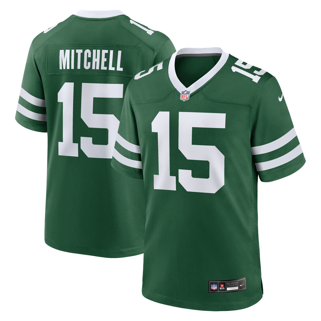 New York Jets Adonai Mitchell Nike Legacy Green Team Game Jersey - product image 1