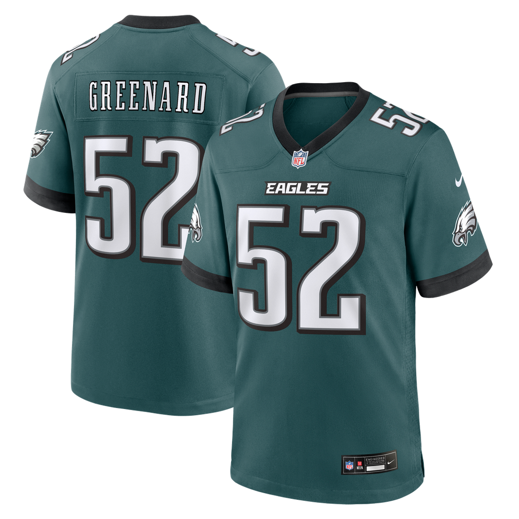 Philadelphia Eagles Jonathan Greenard Nike Midnight Green Team Game Jersey - product image 1