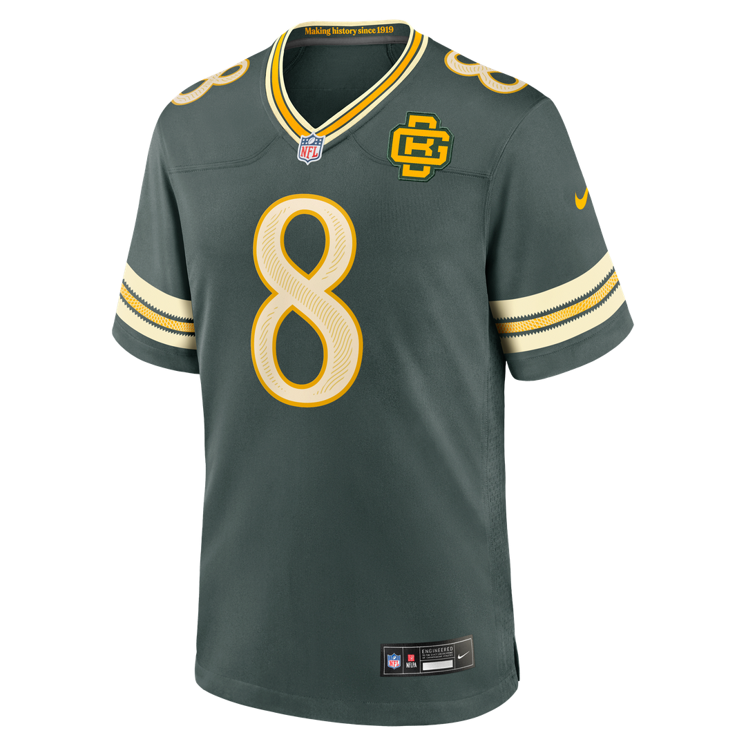 Green Bay Packers Josh Jacobs Nike Green 2026 Rivalries Collection Game Jersey - product image 2