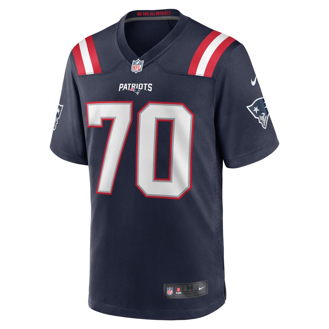 New England Patriots Caedan Wallace Nike Navy Game Jersey - product image 2