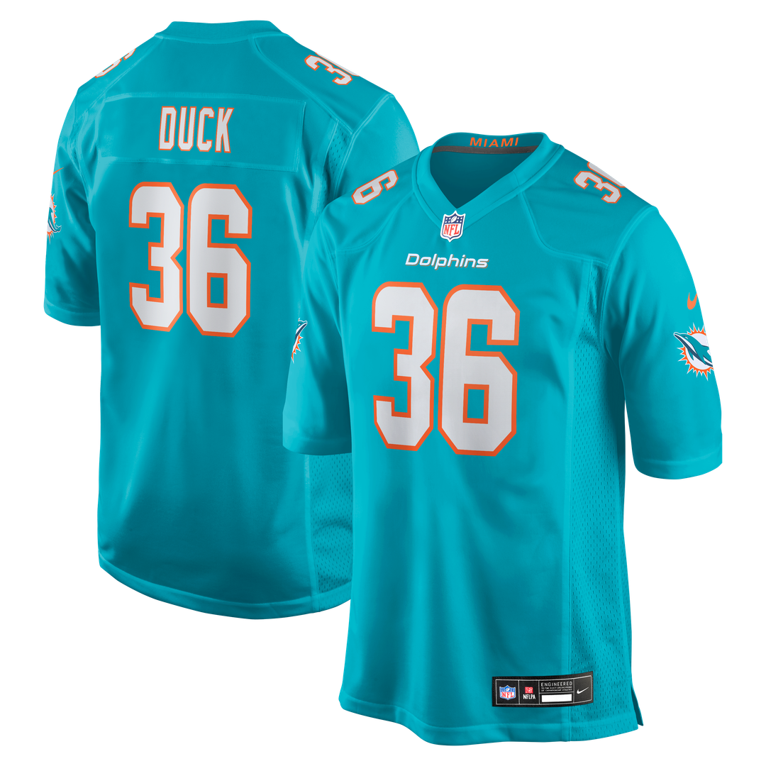 Miami Dolphins Storm Duck Nike Aqua Game Jersey - product image 1