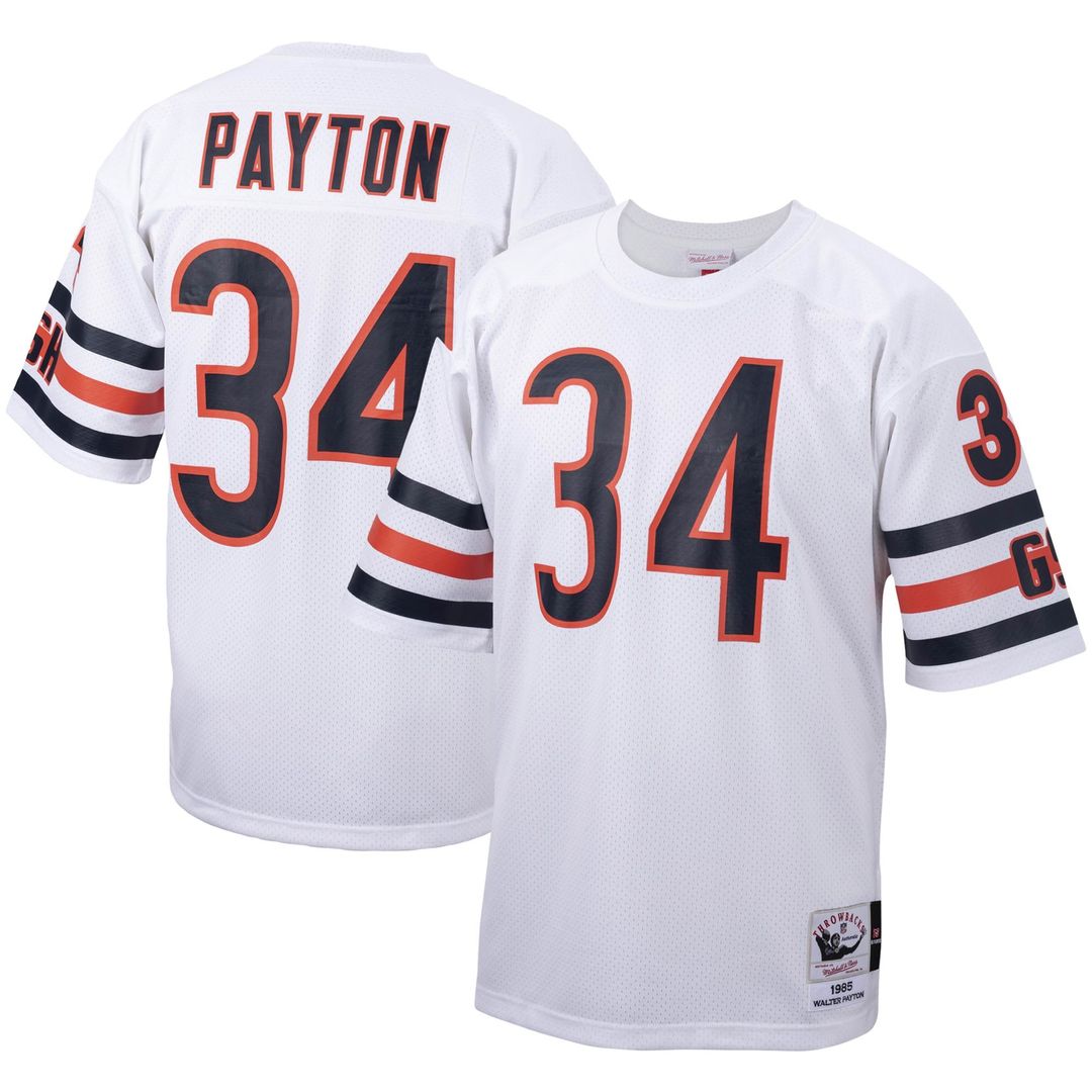 Chicago Bears 1985 Walter Payton Mitchell & Ness White Authentic Throwback Retired Player Jersey - product image 4