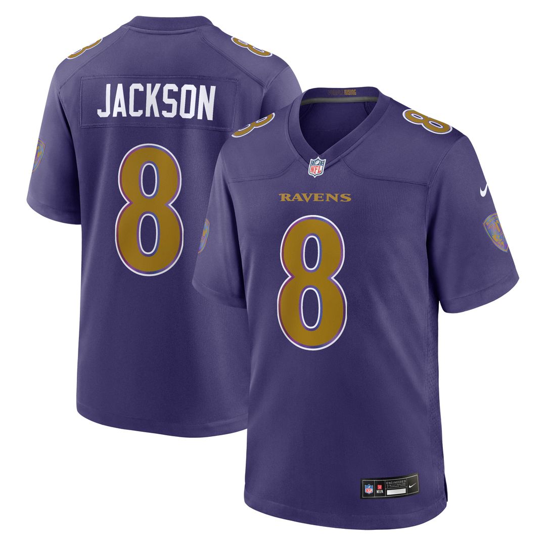 Baltimore Ravens Lamar Jackson Nike Black Alternate Game Jersey - product image 7