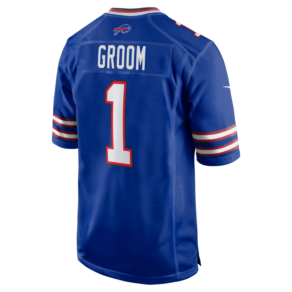 Buffalo Bills Number 1 Groom Nike Royal Game Jersey - product image 3