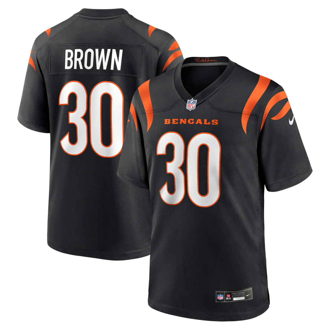 Cincinnati Bengals Chase Brown Nike Black Team Game Jersey - product image 1