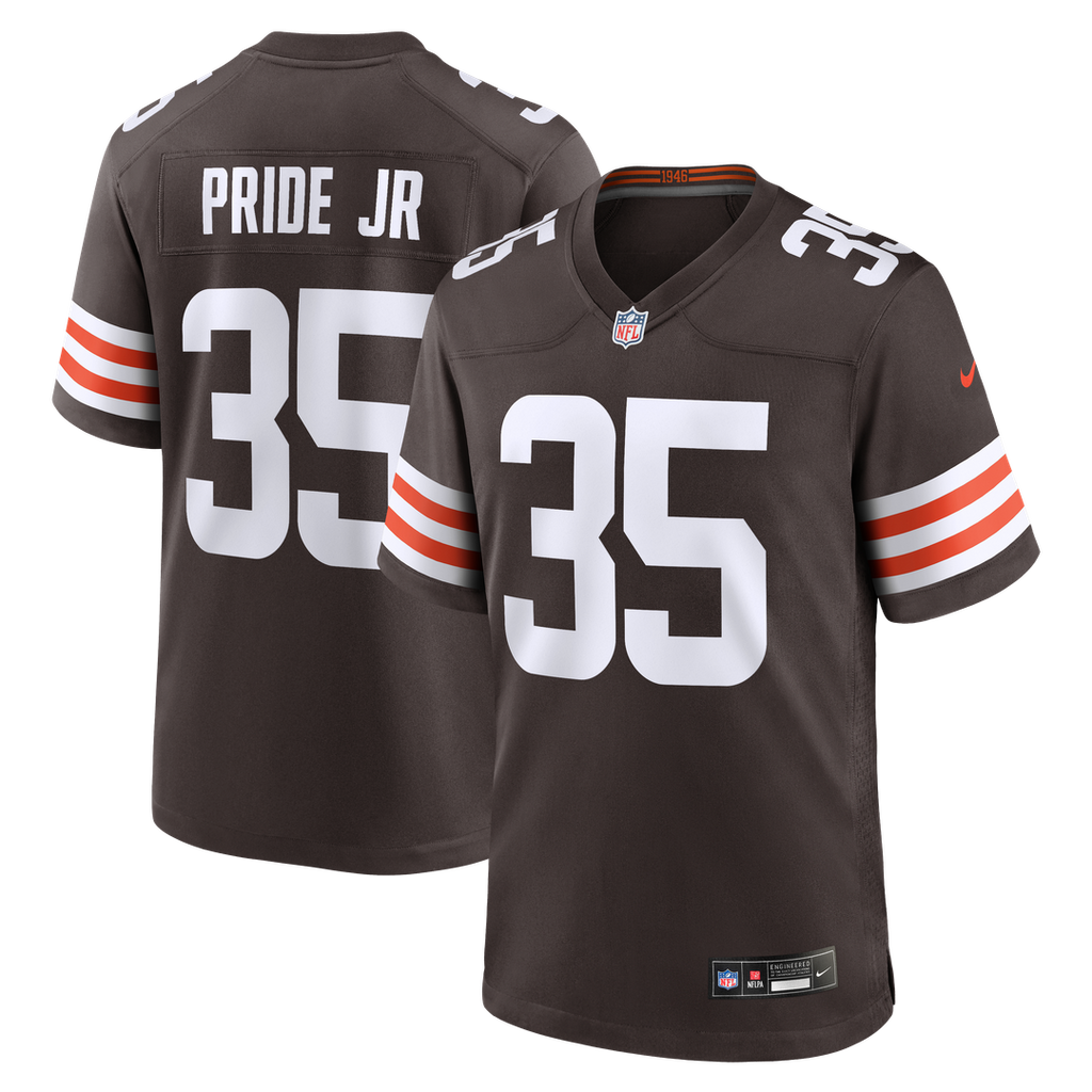 Cleveland Browns Toriano Pride Jr. Nike Brown Team Game Jersey - product image 1