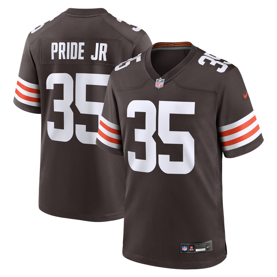 Cleveland Browns Toriano Pride Jr. Nike Brown Team Game Jersey - product image 1