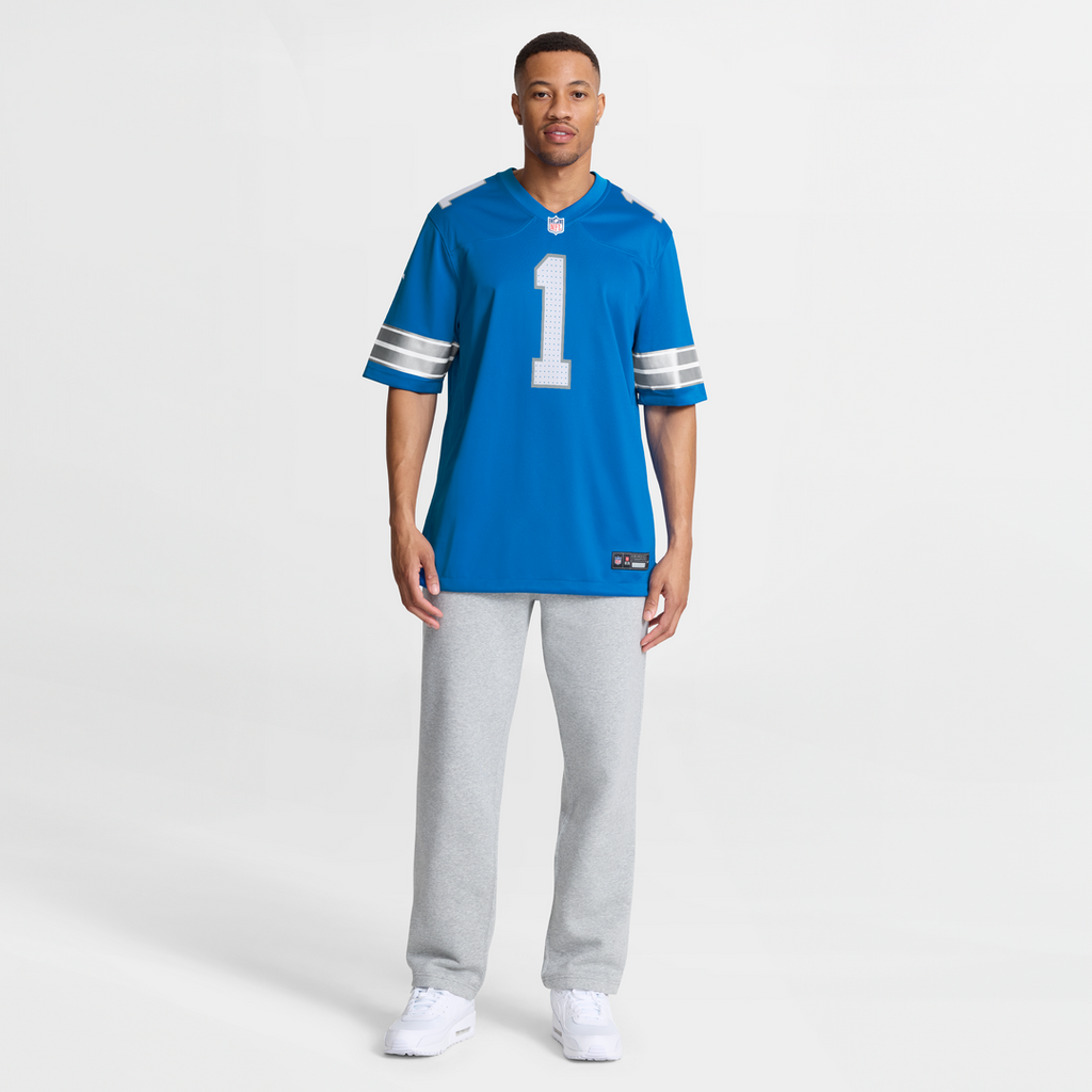Detroit Lions Number 1 Dad Nike Blue Game Jersey - product image 7