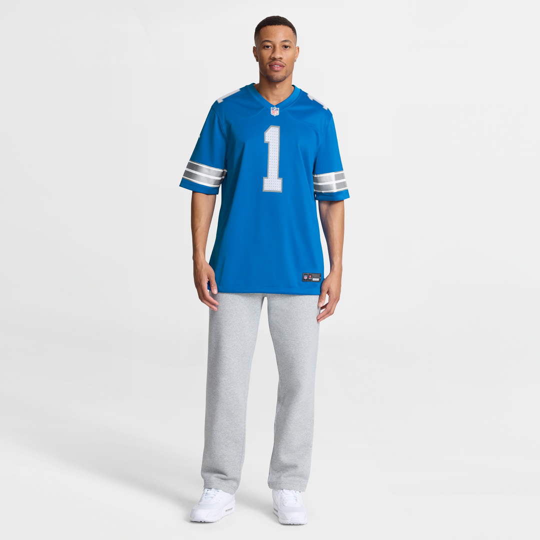 Detroit Lions Number 1 Dad Nike Blue Game Jersey - product image 7
