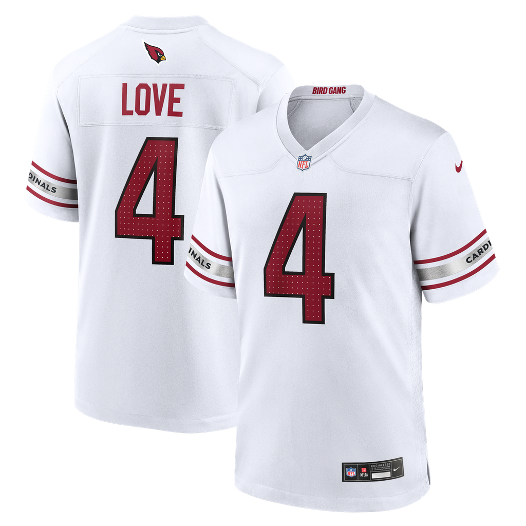 Arizona Cardinals Jeremiyah Love Nike White Game Player Jersey - product image 1