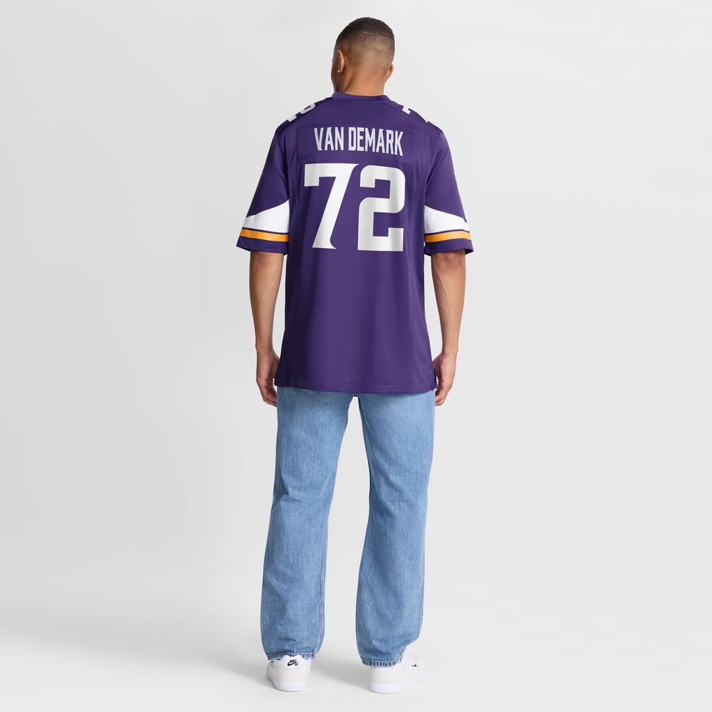 Minnesota Vikings Ryan Van Demark Nike Purple Team Game Jersey - product image 5