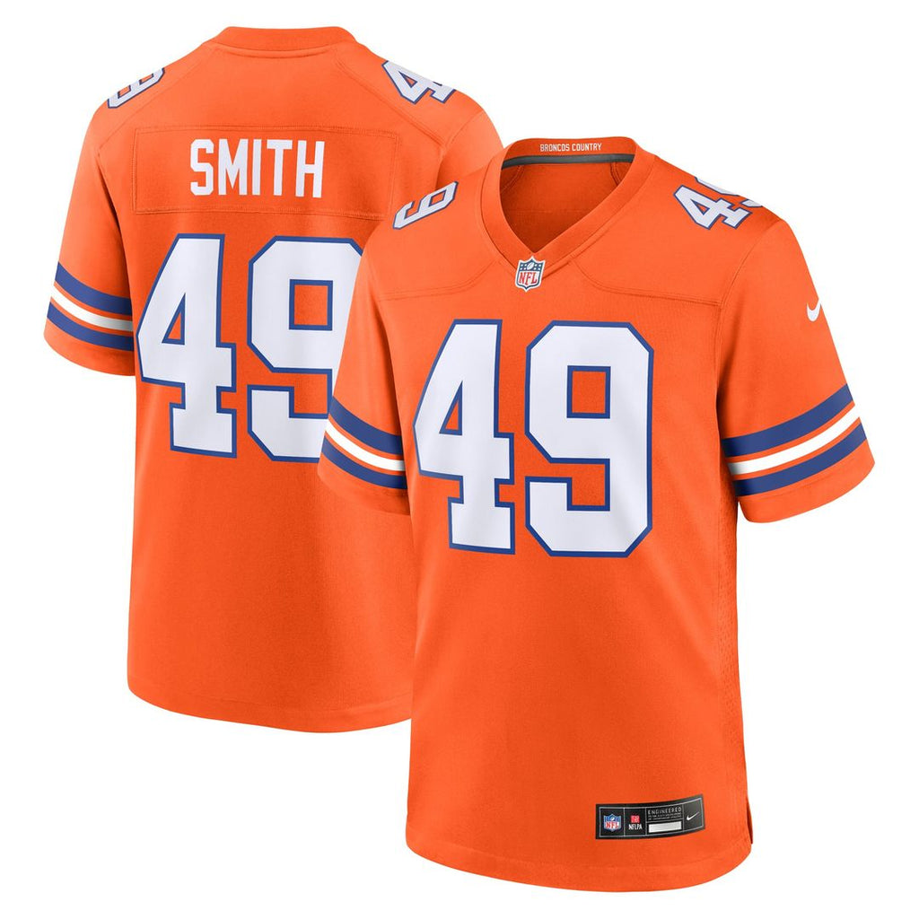 Denver Broncos Dennis Smith Nike Orange Retired Player Alternate Game Jersey - product image 1