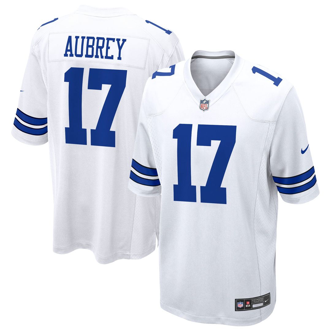Dallas Cowboys Brandon Aubrey Nike White Game Jersey - product image 4