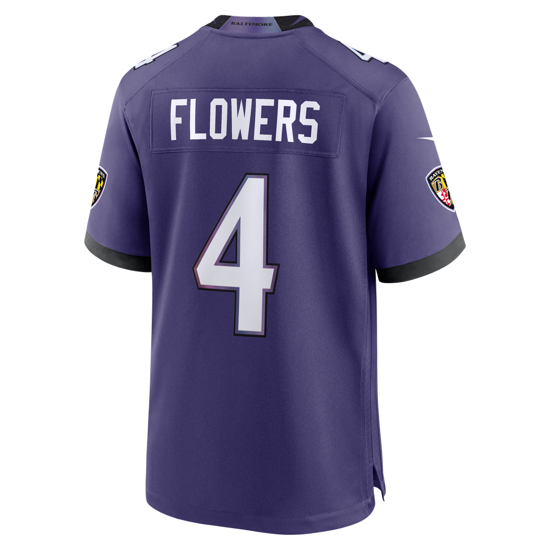 Baltimore Ravens Zay Flowers Nike Purple Team Game Jersey - product image 8