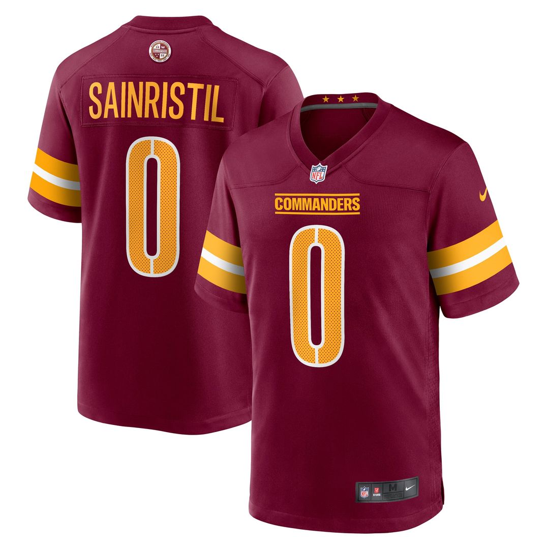 Washington Commanders Mike Sainristil Nike Burgundy Game Jersey - product image 1