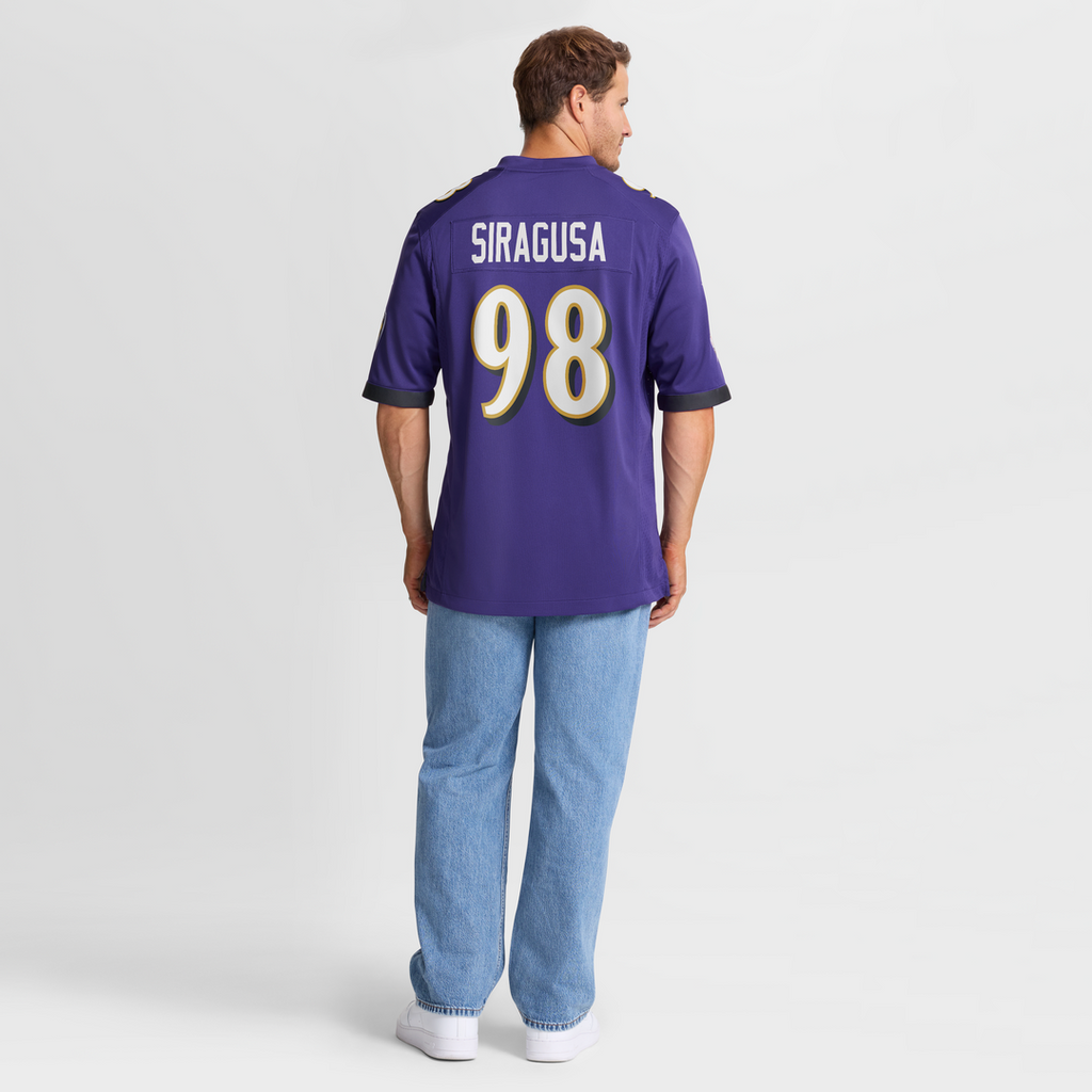 Baltimore Ravens Tony Siragusa Nike Purple Game Retired Player Jersey - product image 8