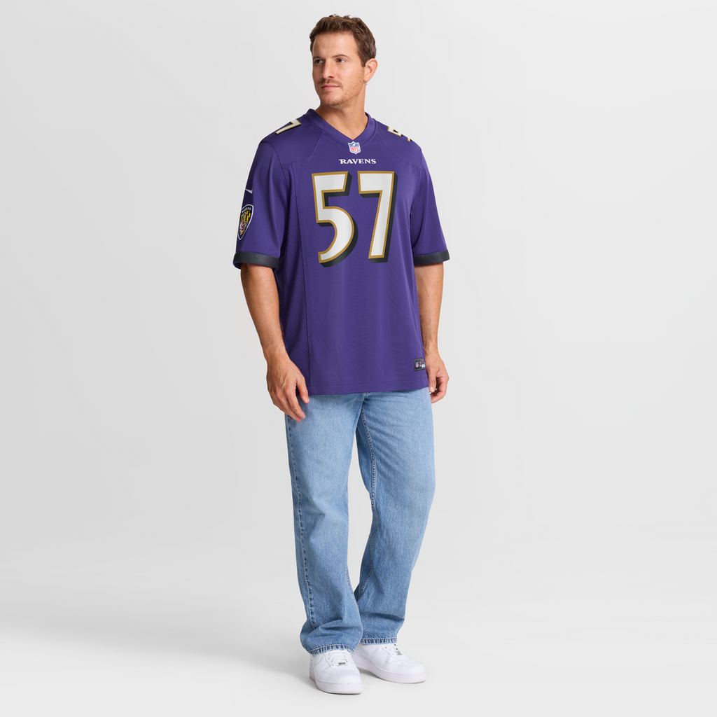 Baltimore Ravens Bart Scott Nike Purple Game Retired Player Jersey - product image 4