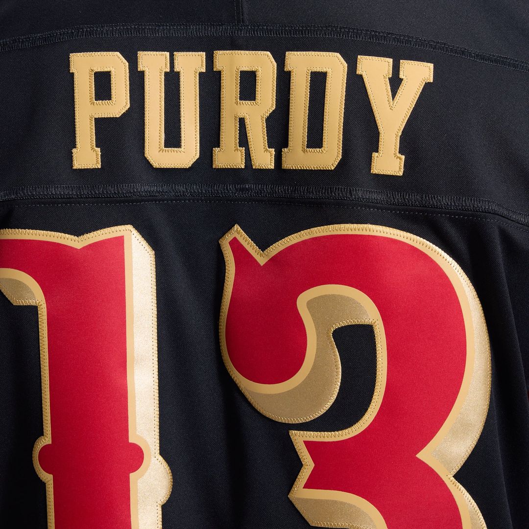 San Francisco 49ers Brock Purdy Nike Black Rivalries Collection Stitched Limited Jersey - product image 15