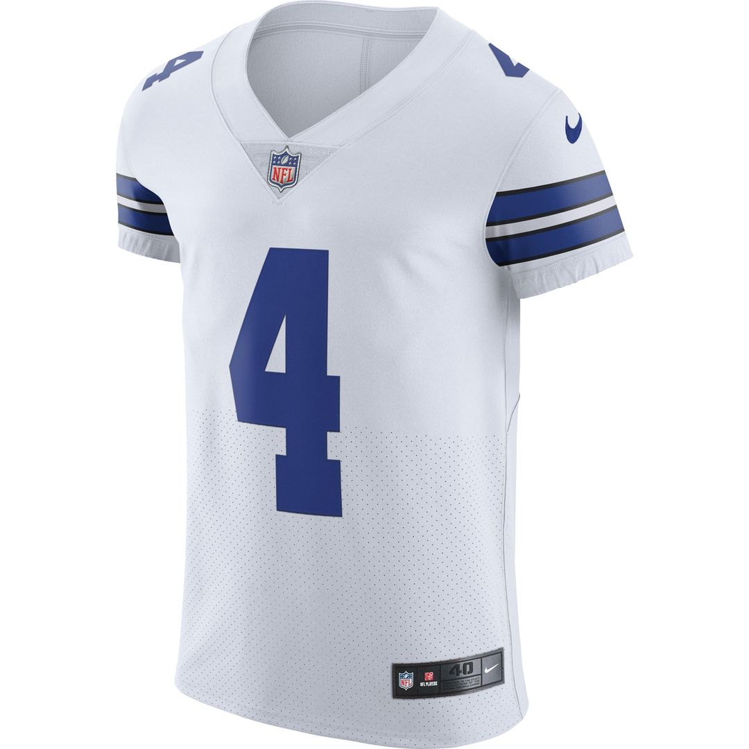 Dallas Cowboys Dak Prescott Nike White Vapor Elite Player Jersey - product image 2