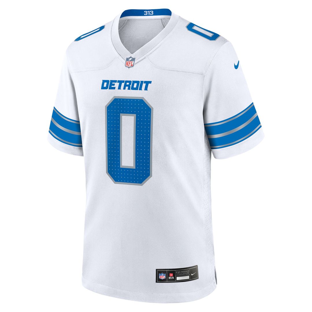 Detroit Lions Jahmyr Gibbs Nike White Game Player Jersey - product image 2