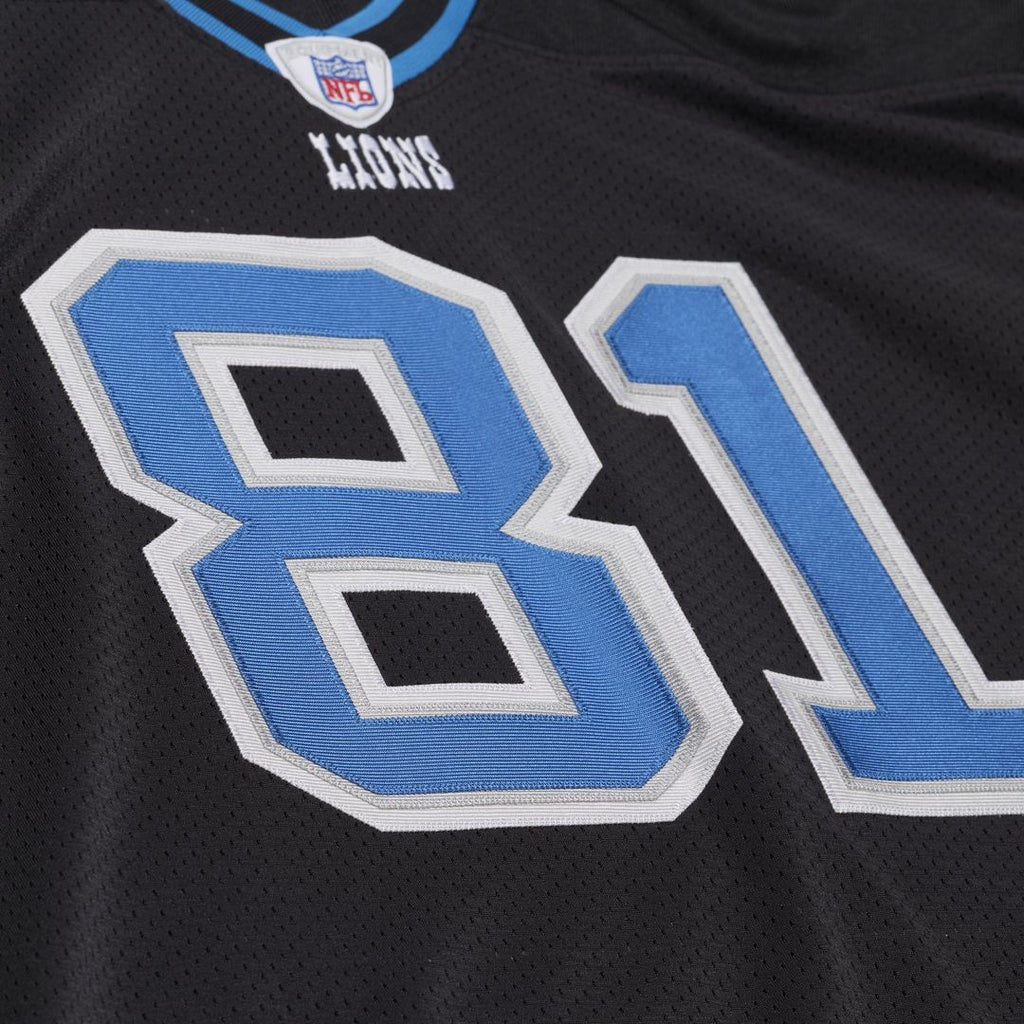 Detroit Lions Calvin Johnson Mitchell & Ness Black 2007 Authentic Throwback Jersey - product image 12